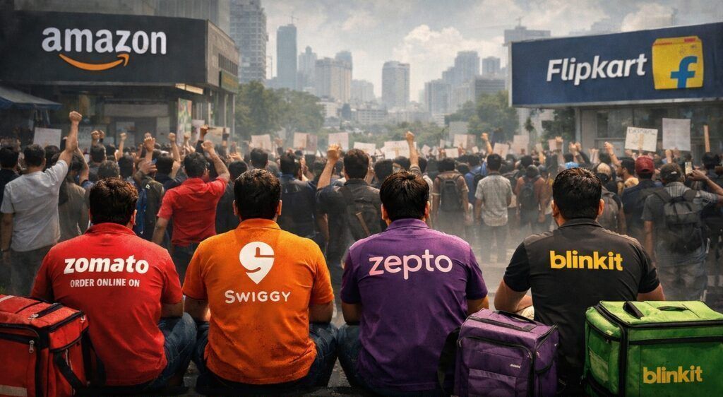डिलीवरी वर्कर्स की हड़ताल! नए साल के जश्न पर फिर सकता है पानी; खाने-पीने और किराने की डिलीवरी पर असर पड़ेगा