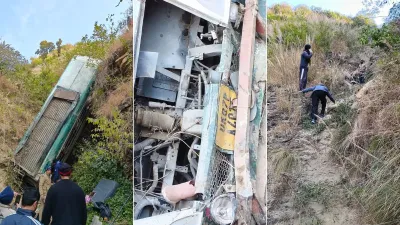 सुबह-सुबह बड़ा हादसा! बस गहरी खाई में गिरी, 7 यात्रियों की मौत और 11 गंभीर रूप से घायल