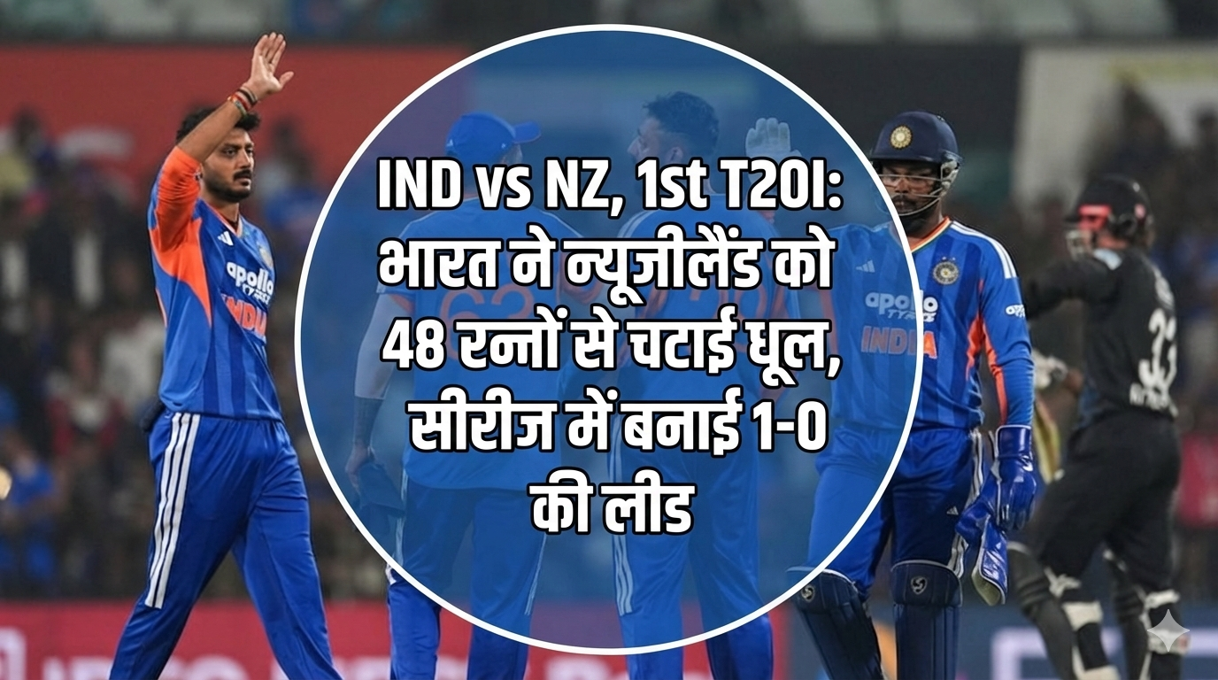 IND vs NZ, 1st T20I: भारत ने न्यूजीलैंड को 48 रनों से चटाई धूल, सीरीज में बनाई 1-0 की लीड