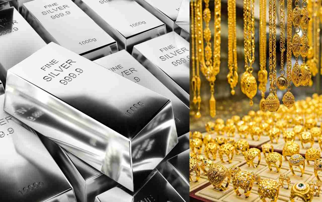 सोने-चांदी की कीमतों में बड़ी गिरावट: सोना 800 रुपये और चांदी 3700 रुपये सस्ती हुई; जानें आज की ताज़ा कीमतें