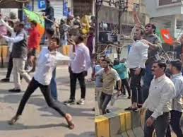 मप्र : कांग्रेस और भाजयुमो कार्यकर्ताओं ने एक-दूसरे पर किया पथराव, 10 लोग घायल