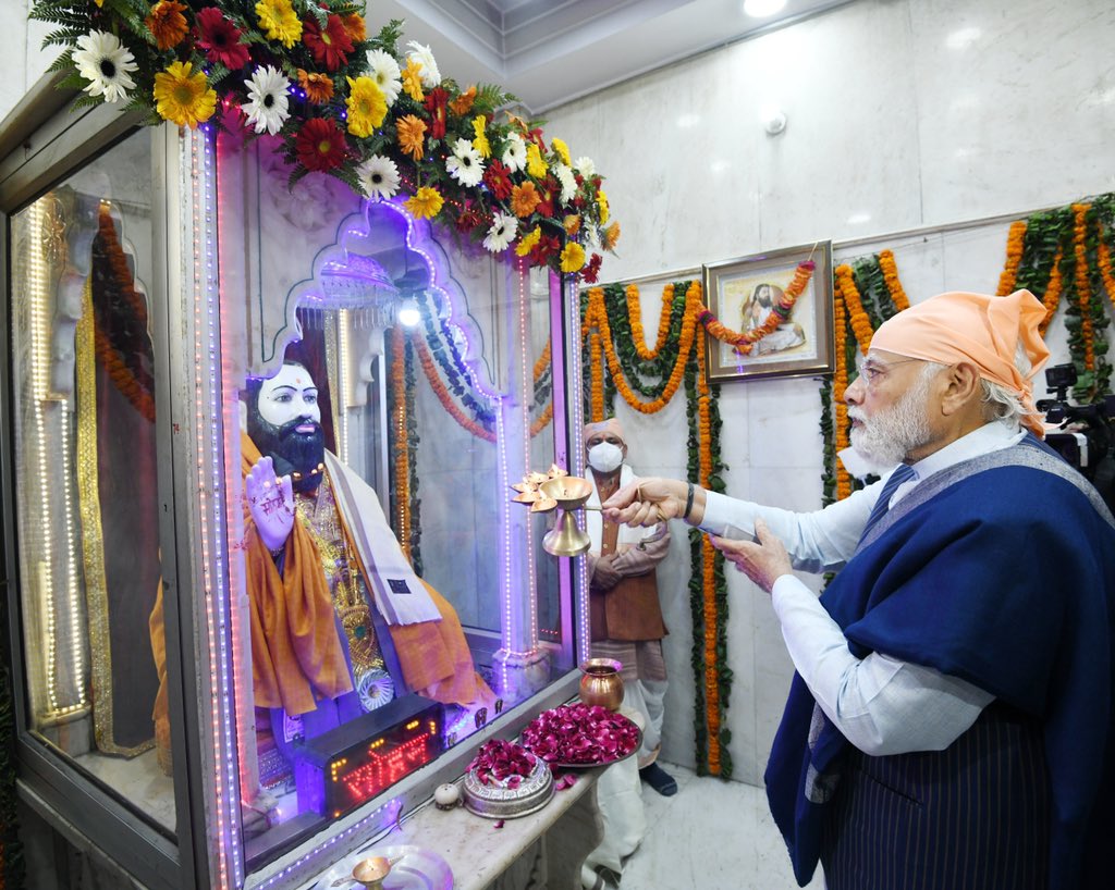 प्रधानमंत्री मोदी ने संत रविदास की जयंती पर उन्हें श्रद्धांजलि दी