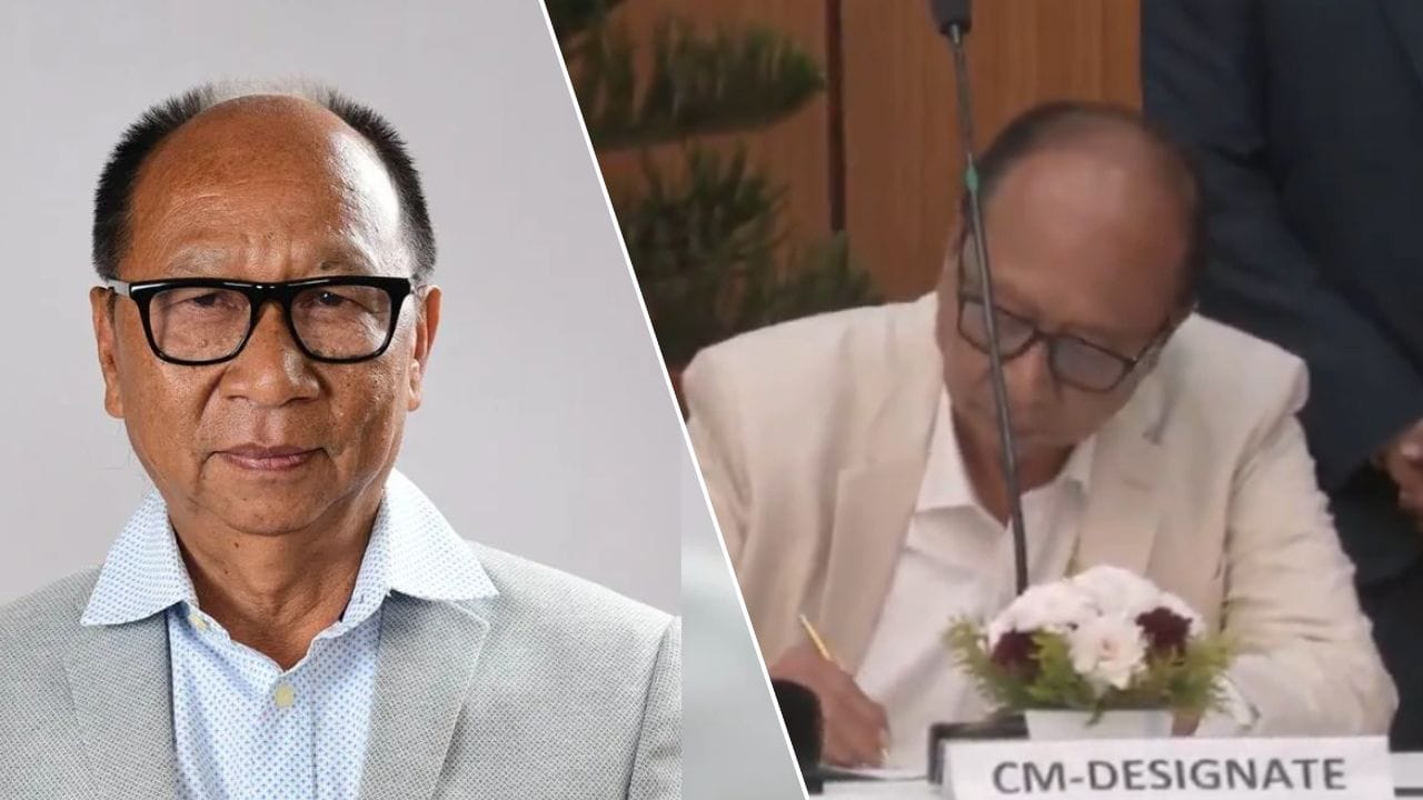 मणिपुर से हटा राष्ट्रपति शासन: युमनाम खेमचंद ने ली नए मुख्यमंत्री पद की शपथ, राज्यपाल अजय भल्ला ने दिलाई जिम्मेदारी