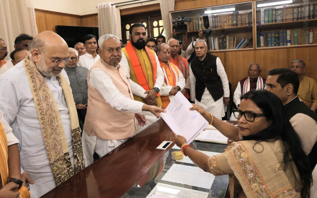 नीतीश कुमार और नितिन नवीन के राज्यसभा चुनाव के लिए नामांकन पर अमित शाह ने दी बधाई