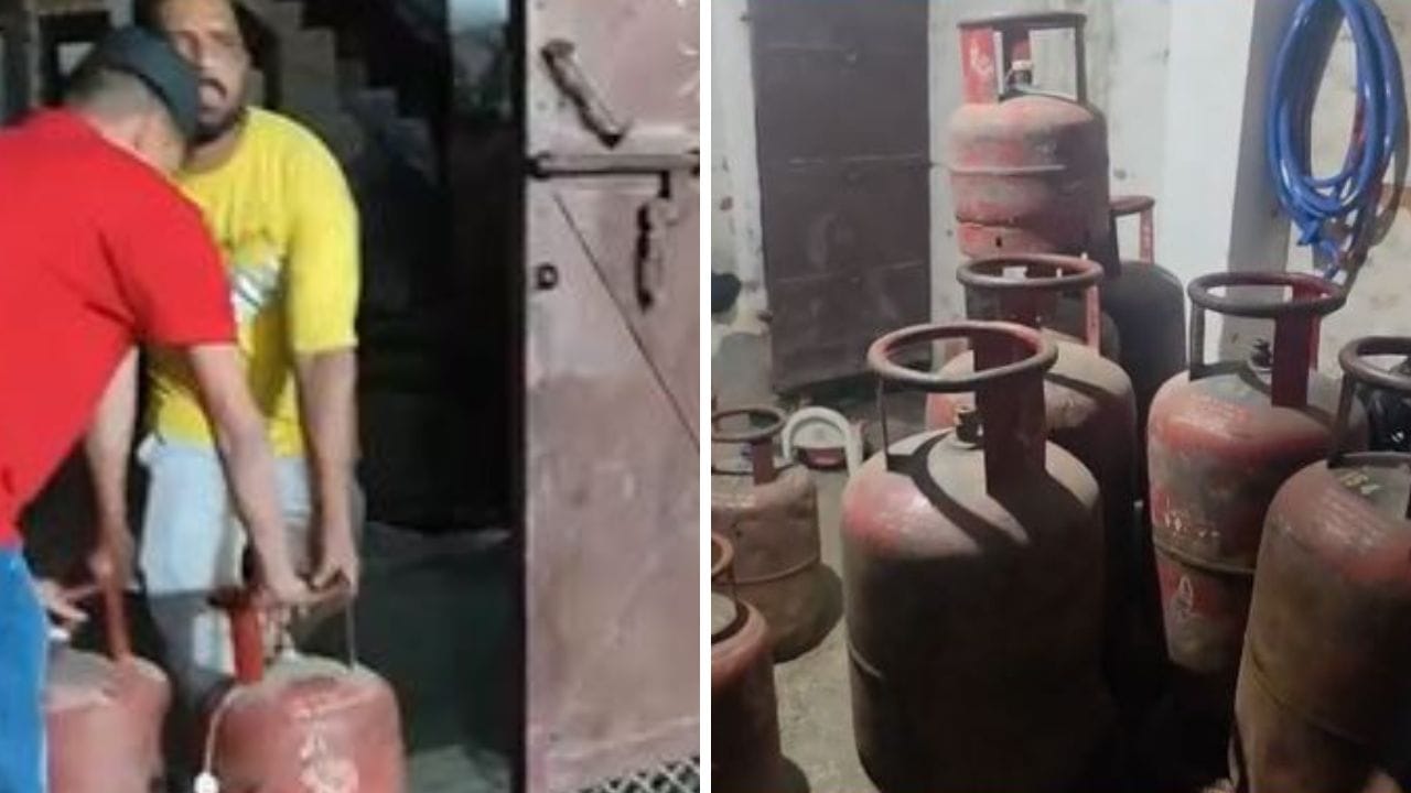 ₹30 के मुनाफे के लालच में घर को बनाया गैस गोदाम; छापेमारी में 32 अवैध सिलेंडर बरामद