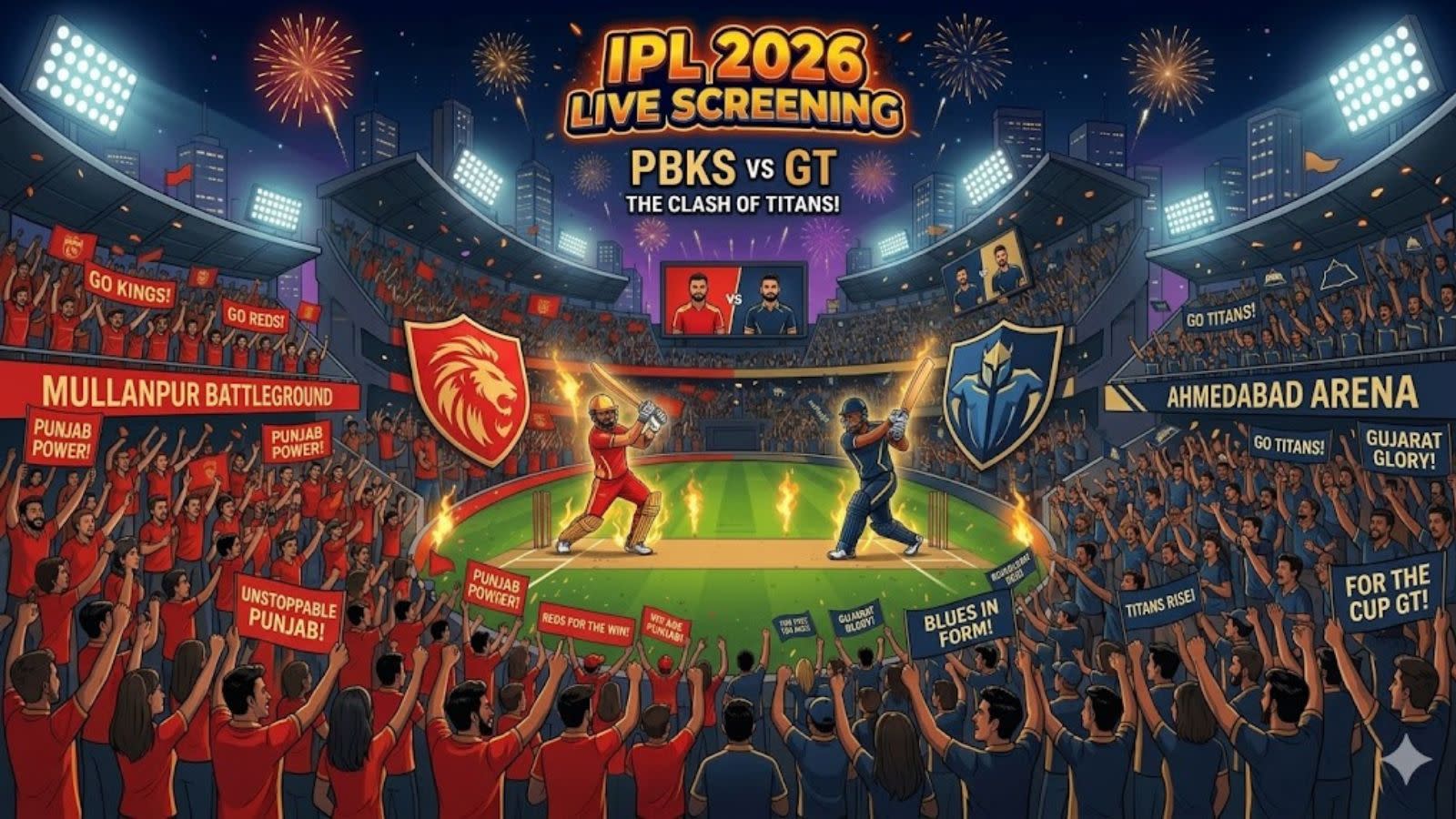 मुल्लांपुर में आज PBKS और GT की टक्कर: स्टेडियम में ‘नो फ्लाइंग जोन’ घोषित, दोपहर 3:30 बजे से एंट्री