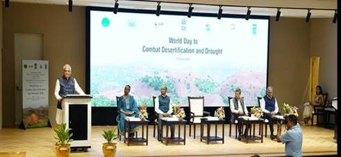 विश्व मरुस्थलीकरण एवं सूखा निवारण दिवस: भारत ने 2030 के लक्ष्य से पहले 21.76 मिलियन हेक्टेयर भूमि बहाल की