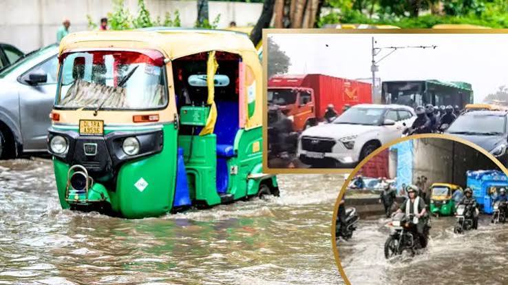 दिल्ली-NCR में बारिश का कहर: DND फ्लाईवे से दिल्ली-देहरादून एक्सप्रेसवे तक लंबा जाम