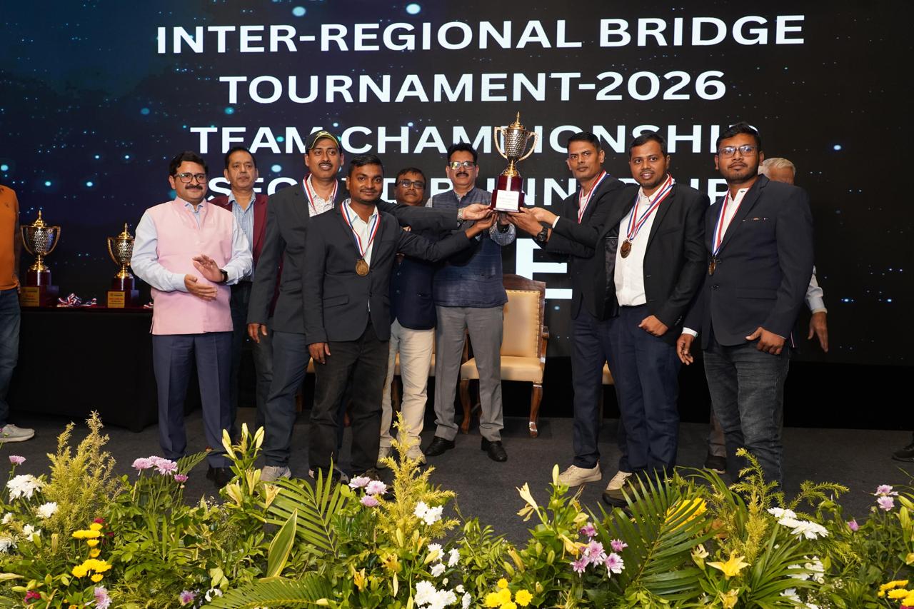 चंडीगढ़ : पावरग्रिड अंतर-क्षेत्रीय ब्रिज टूर्नामेंट 2026 का समापन, उत्तर-पश्चिम क्षेत्र बना टीम चैंपियन