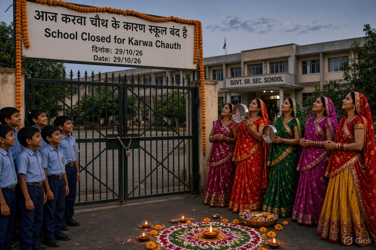 करवा चौथ की छुट्टी और स्कूलों का दोहरा रवैया