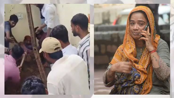 अमृतसर में थाने के बाहर महिला का हंगामा, इंसाफ की मांग करते हुए खुद पर तेल डालने की कोशिश