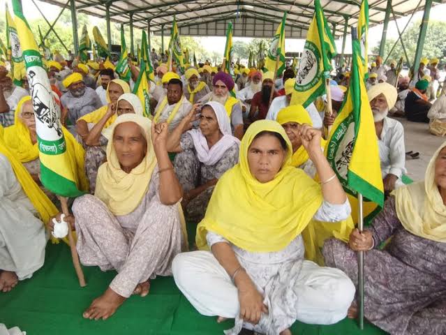 मानसा: किसानों का प्रदर्शन लगातार जारी, बड़ी संख्या में महिला किसानों ने लिया हिस्सा